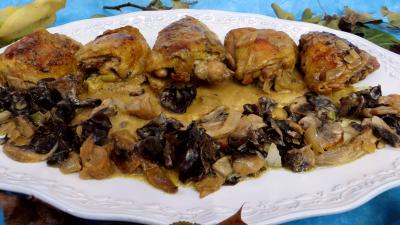 Volailles et gibiers : Poulet à la crème