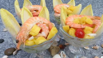 Coquillages et crustacés : Cocktail de gambas