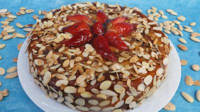 Amande effilée : Cheesecake aux fraises
