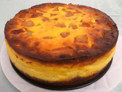 Amande effilée : Cheese cake aux poires