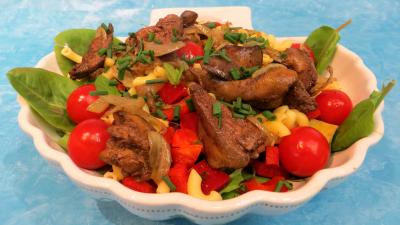 Entrées & salades : Foies de volailles et crudités