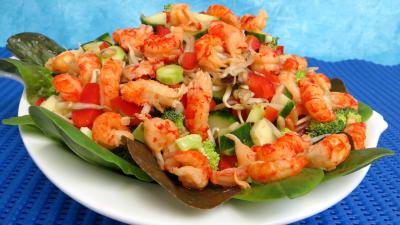 Cuisine diététique : Plat de haricots mungo en salade
