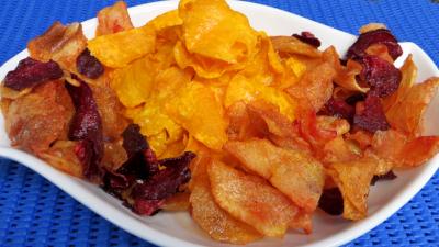 Recettes sans oeufs : Plat de patates douces et légumes frits
