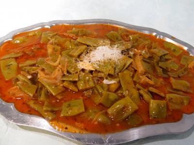 Légumes : Plat de haricots plats à la vénitienne