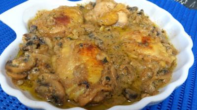 plat sucré salé : Plat de blancs de poulet aux cachuètes