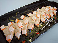 canapés pommes et surimi