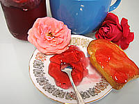cuisine avec des fleurs : Gelée de roses