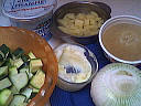 Ingrédients pour la recette : Courgettes parmentières