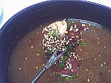 plat unique : Fondue au vin rouge