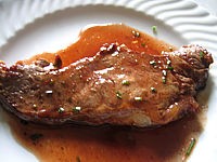 Photo : Longe de boeuf au parfum de Porto