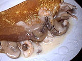 crêpe salée : Crêpe farcie à la perche