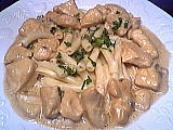 Pour débutants : Assiette de dés de poulet au gorgonzola
