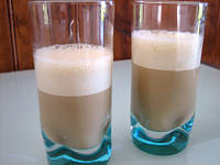 Recette Verres de bavaroise au café et au rhum