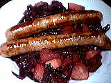 chou rouge : Assiette de chou rouge aux pommes