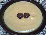 sucre vanillé : Coupelle de crème anglaise au café