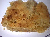 crumble : Assiette de crumble aux bananes