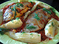 Recette Assiette de daurade à la tomate