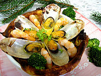 Pour débutants : crêpe farcie aux moules