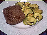 Au micro-ondes : Assiette de courgettes au parmesan