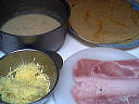 Ingrédients pour la recette : Crêpes au jambon