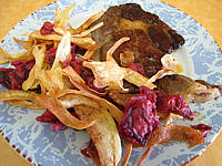 chips pommes de terre, panais et betteraves rouge