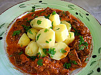noix de coco : Assiette de boeuf au curry