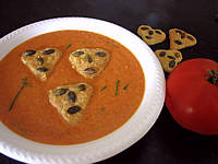 Image : Assiette de gaspacho
