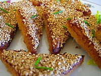 Recettes rapides : Des canapés aux graines de sésame façon chinoise