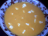 mozzarella : Assiette de crème de carottes