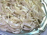 Cuisine diététique : Plat de tagliatelle fraîches