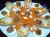 salades composées : Assiette de salade aux noix