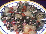 salades composées : Assiette de salade aux pignons