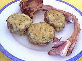 farce : Assiette de champignons farcis