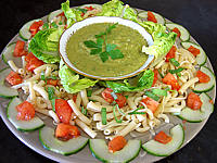 Image : recette Salade à la Mexicaine et sauce guacamole