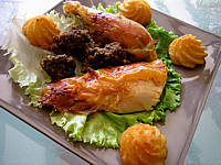Les grands classiques : Assiette de poulet farci