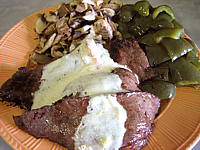 crème allégée : Assiette de cheval et sa sauce martini blanc