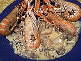 scampis au boursin