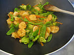 Sauté de crevettes aux légumes - 12.1