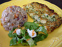 omelette : Assiette d'omelette aux noix de Saint-Jacques
