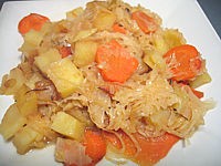 Image : recette Restes de choucroute en jardinière