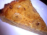 noix de coco : Part de tarte aux bananes et à la noix de coco