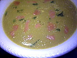 Image : recette Velouté de poireaux à la truite fumée