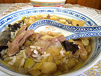 Soupes & potages : Assiette de soupe d'agneau au riz façon chinoise