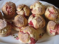 muffins aux fraises