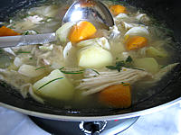 Image : recette Soupe de raie aux herbes aromatiques