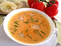 sauce chaude : Coupelle de sauce à l'ananas