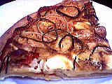 morbier : Part de pizza à la lotte et au fromage