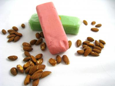 Photo : amandes et pâte d'amandes
