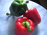 Proivrons rouges et vert