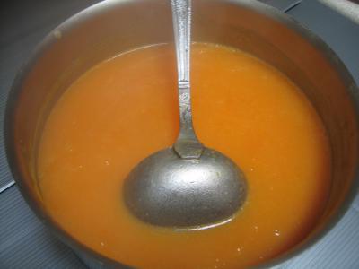 Velouté de carottes au foie gras et son oeuf mollet - 9.3